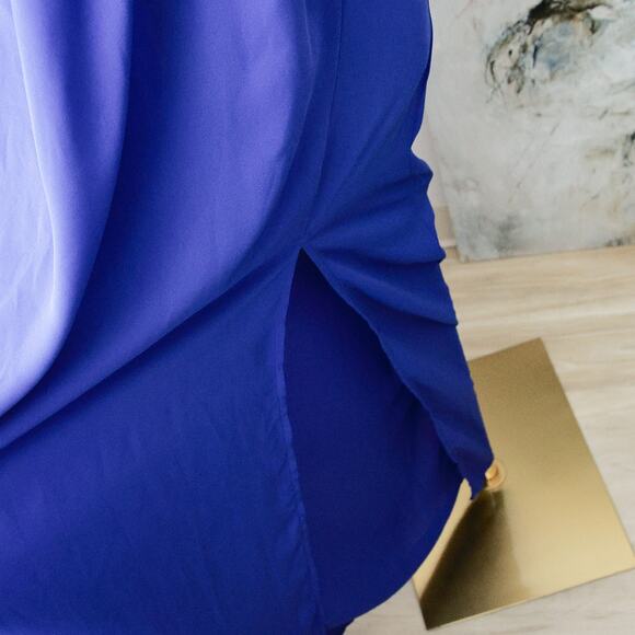 ALYA Blue hotsquash Blue maxi dress size M - Picture 5 of 5